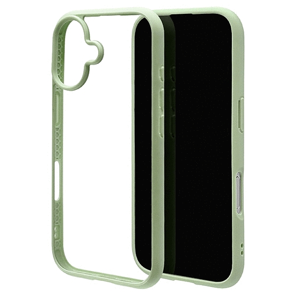 FLEXGUARD ハイブリッドケース TPU/PC グリーン/クリア