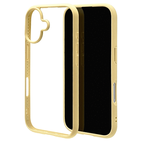 FLEXGUARD ハイブリッドケース TPU/PC イエロー/クリア