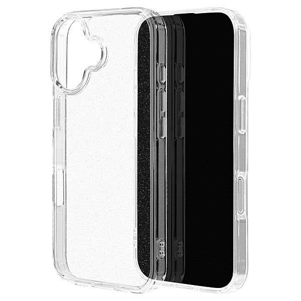 KAZARITAI ハイブリッドケース ラメ クリア