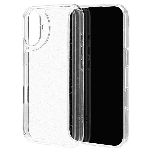 KAZARITAI TPUケース ドーム型 ラメ クリア