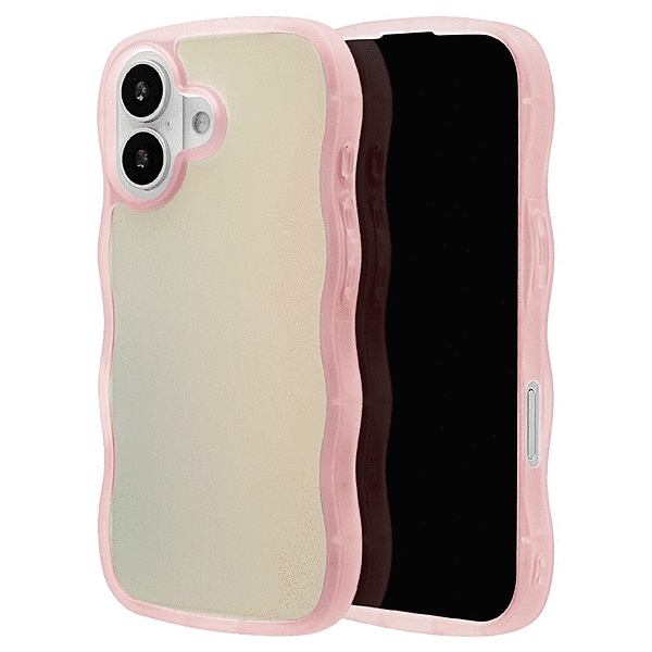 my.DECOR wave ハイブリッドケース ホログラム ピンク