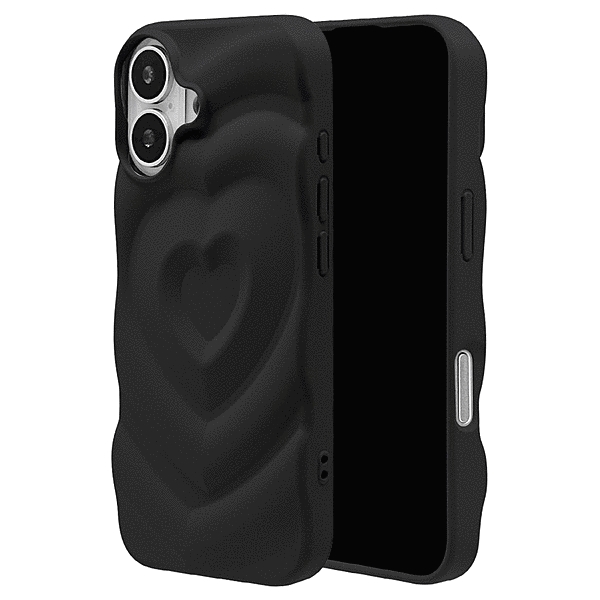 my.DECOR ハートウェーブTPUケース ブラック