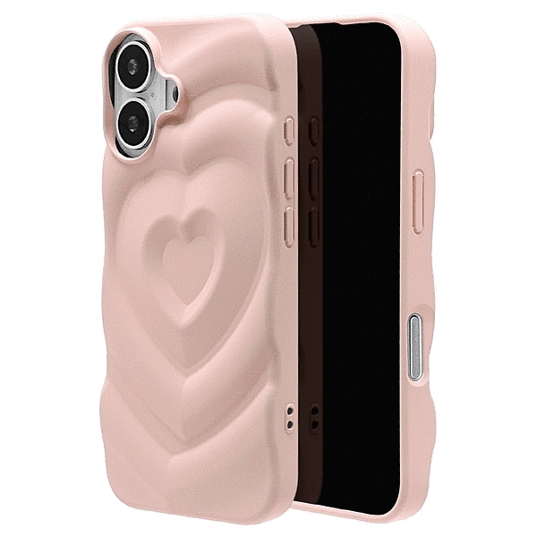 my.DECOR ハートウェーブTPUケース ピンク