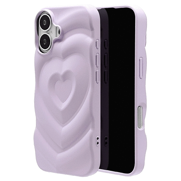 my.DECOR ハートウェーブTPUケース パープル