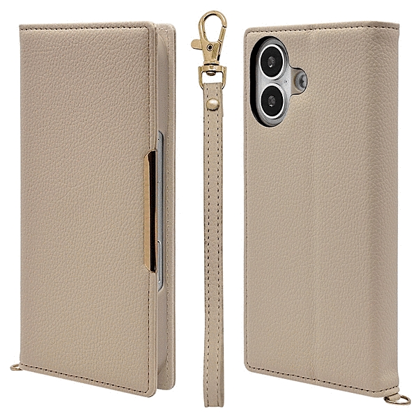 iLBe ハンドストラップ付き手帳ケース エトープ