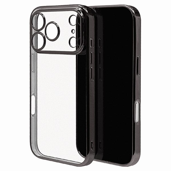 極限保護 TPUメタルフレームケース ブラック