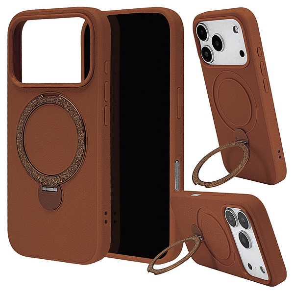 ZEROSAFE PU 回転スタンド 磁力充電対応 ブラウン