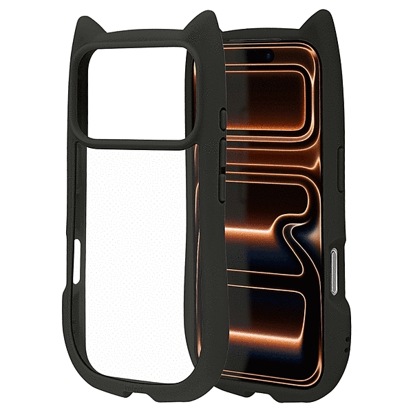 mimi 猫耳ハイブリッドケース TPU/PC MIL規格準拠 ブラック