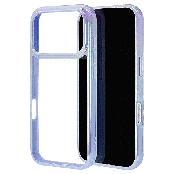 aurora ハイブリッドケース TPU/PC オーロラフレーム パープル/クリア