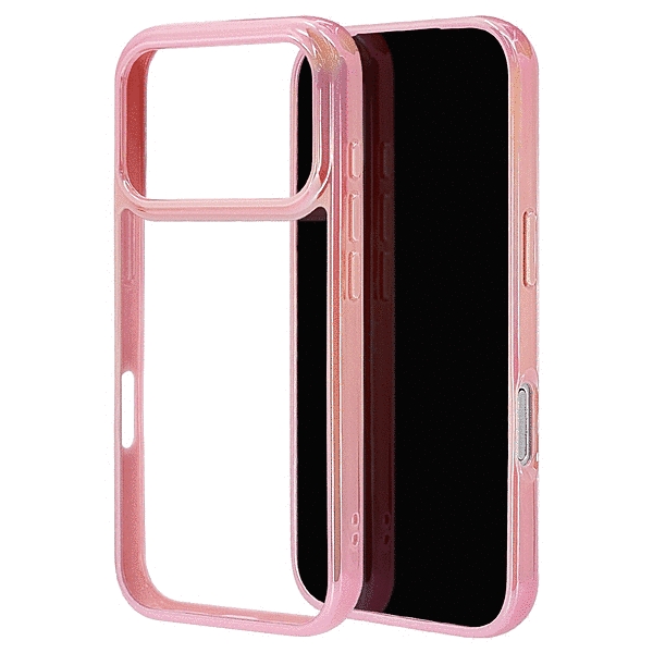 aurora ハイブリッドケース TPU/PC オーロラフレーム ピンク/クリア