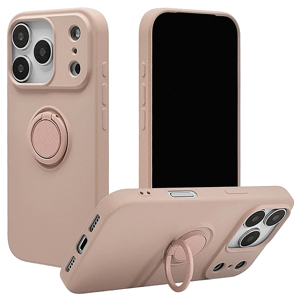 TPUリングケース スモーキーピンク