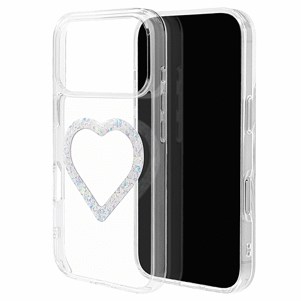 Mignu ハイブリッドケース 磁力充電対応 ダイヤ クリア