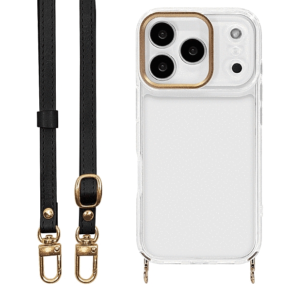 iLBe ショルダーストラップ付きハイブリッドケース ブラック