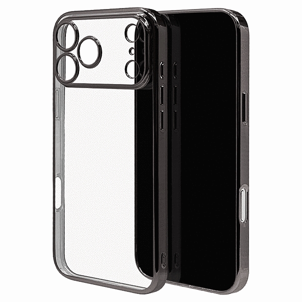 極限保護 TPUメタルフレームケース ブラック