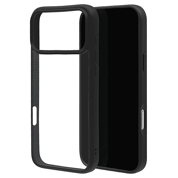 RHINOX ハイブリッドケース TPU/アクリル 5H 衝撃吸収 MIL規格準拠 ブラック/クリア