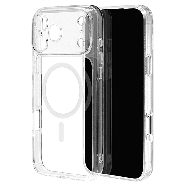 RHINOX 極限保護 ハイブリッドケース TPU/アクリル 5H 衝撃吸収 MIL規格準拠 磁力充電対応 クリア