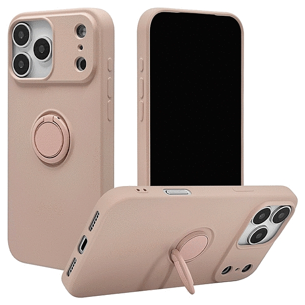 TPUリングケース スモーキーピンク