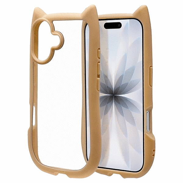 mimi 猫耳ハイブリッドケース TPU/PC MIL規格準拠 トープ