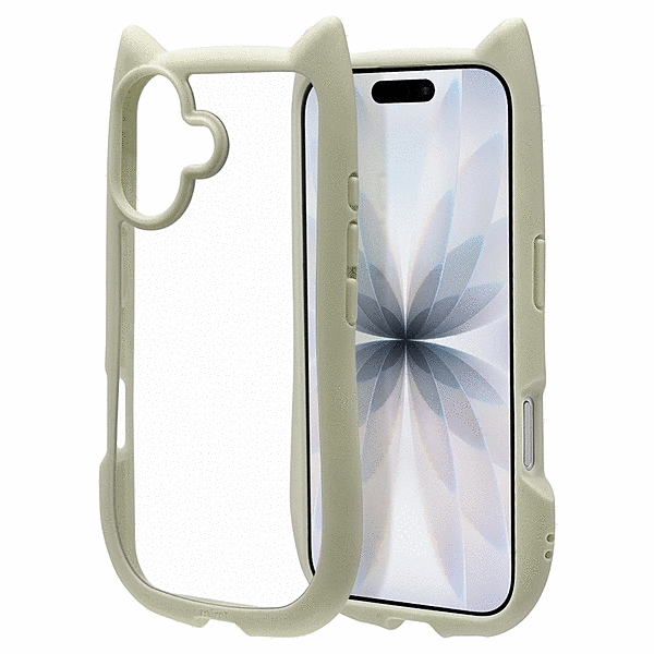 mimi 猫耳ハイブリッドケース TPU/PC MIL規格準拠 ミント