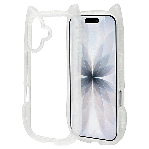 mimi 猫耳ハイブリッドケース TPU/PC MIL規格準拠 クリア