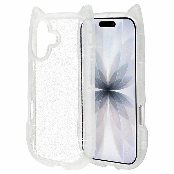 mimi 猫耳ハイブリッドケース TPU/PC MIL規格準拠 クリアゴールド