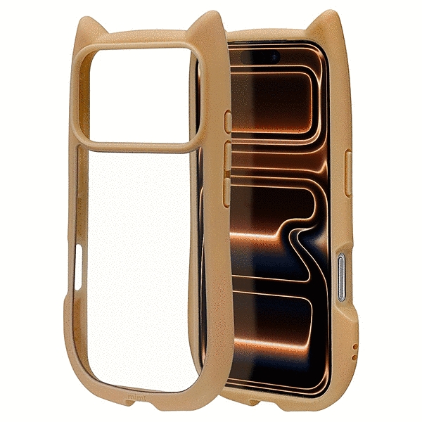 mimi 猫耳ハイブリッドケース TPU/PC MIL規格準拠 トープ