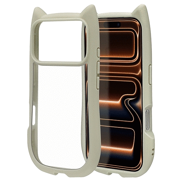 mimi 猫耳ハイブリッドケース TPU/PC MIL規格準拠 ミント