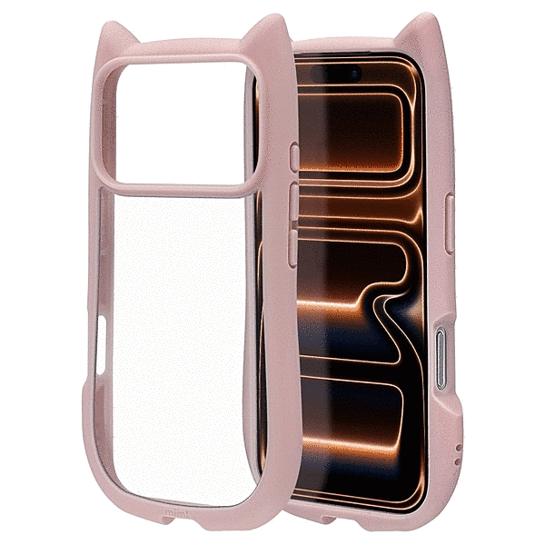 mimi 猫耳ハイブリッドケース TPU/PC MIL規格準拠 ラベンダー