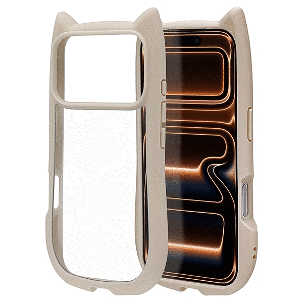 mimi 猫耳ハイブリッドケース TPU/PC MIL規格準拠 ホワイト