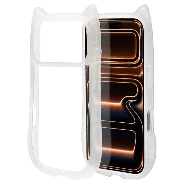 mimi 猫耳ハイブリッドケース TPU/PC MIL規格準拠 クリア