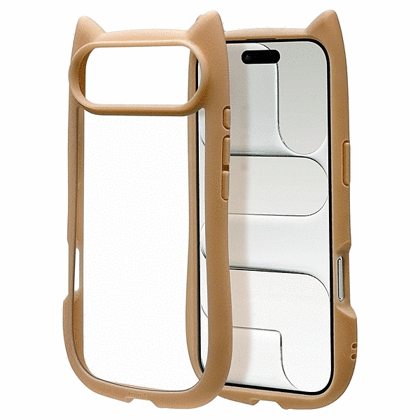 mimi 猫耳ハイブリッドケース TPU/PC MIL規格準拠 トープ