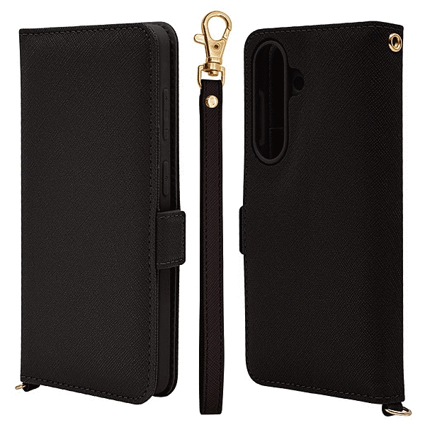 ハンドストラップ付手帳 ブラウン