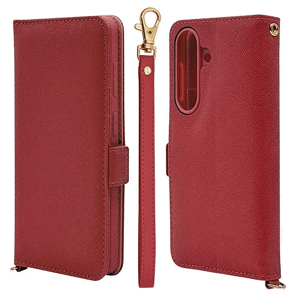 ハンドストラップ付手帳 マゼンタ