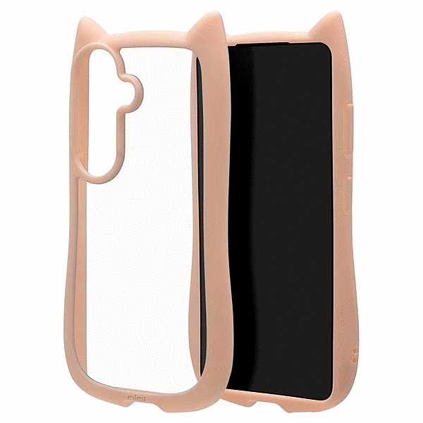 mimi 猫耳ケース TPU/PC スモーキーピンク