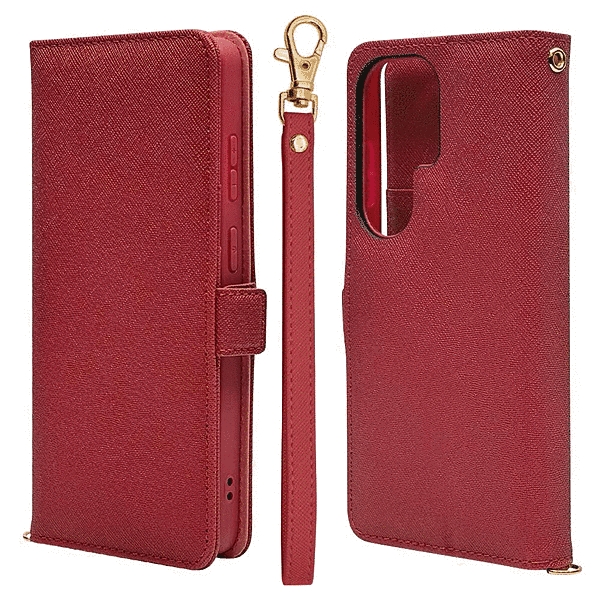 ハンドストラップ付手帳 マゼンタ