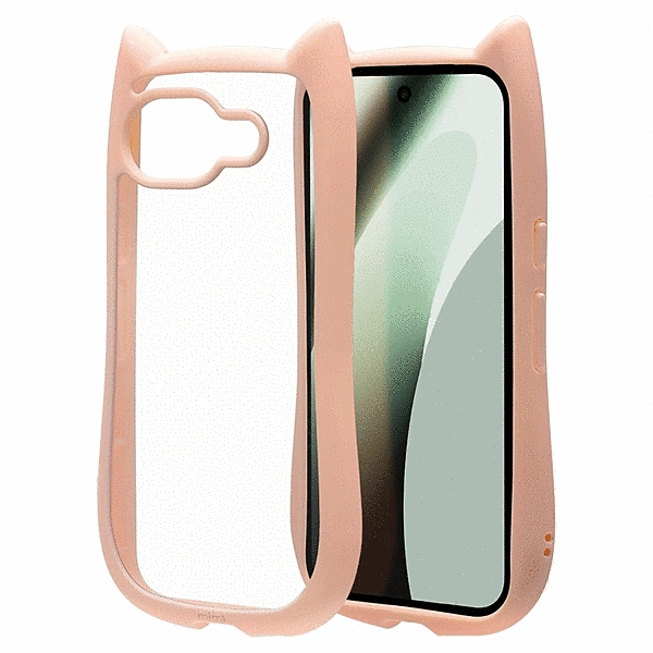 mimi 猫耳ケース TPU/PC スモーキーピンク