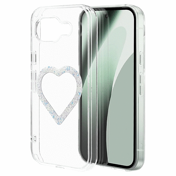 Mignu ハイブリッドケース 磁力充電対応 ダイヤ クリア