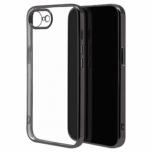 極TPUケース メタルフレーム ブラック
