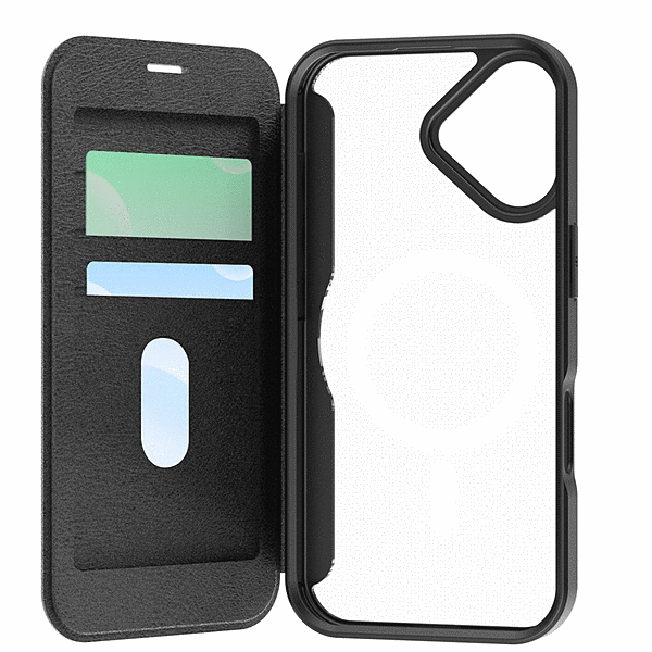 MagSafe対応手帳型ケース/ブラック