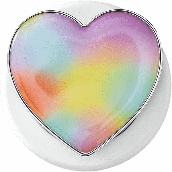 Magsafe対応スマホグリップ ハート/レインボー